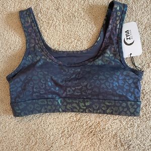 Zyia Navy Leopard Bra